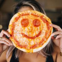 Kid's Smiley Pizza · Most popular. Cheese, veggie or pepperoni pizza.