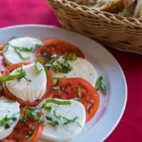 Caprese Salad · Served with Grilled Lemon & Basil-Tarragon Dipping Sauce