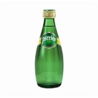 Perrier (11oz). · Crisp Sparkling Water in a bottle.
