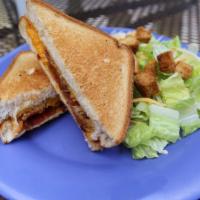 Kids Texas Toast Grilled Cheese and Bacon Sandwich · 