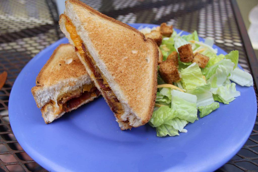 Kids Texas Toast Grilled Cheese and Bacon Sandwich · 