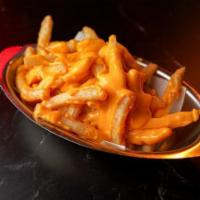 Cheese Fries Hey · Hand-cut Fries, Cheddar Sauce