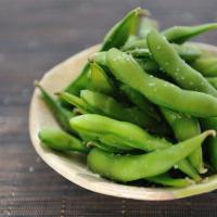 Edamame · Steamed soybean pod lightly salted. Make it spicy for an additional charge. Vegetarian. Glut...