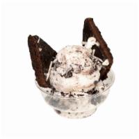 BROWNIE SUNDAE · A rich, fudge brownie served with two scoops of Italian Gelato.