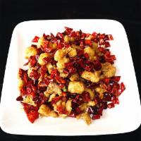 Chong Qing Spicy Chicken · Hot and spicy.
