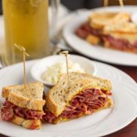 Henry the VIII Pastrami Sandwich · Swiss cheese and mustard on rye.