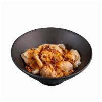 25. Sichuan Spicy Wontons · Boiled wontons in Sichuan style chili sauce