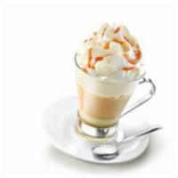 Caramel Latte · Espresso with steamed milk, caramel and whipped cream.