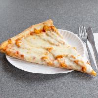 Chicken Parmigiana Pizza · Made or covered with Parmesan cheese