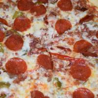 Meat Lover's Pizza · Pepperoni, ground beef, bacon and ham.