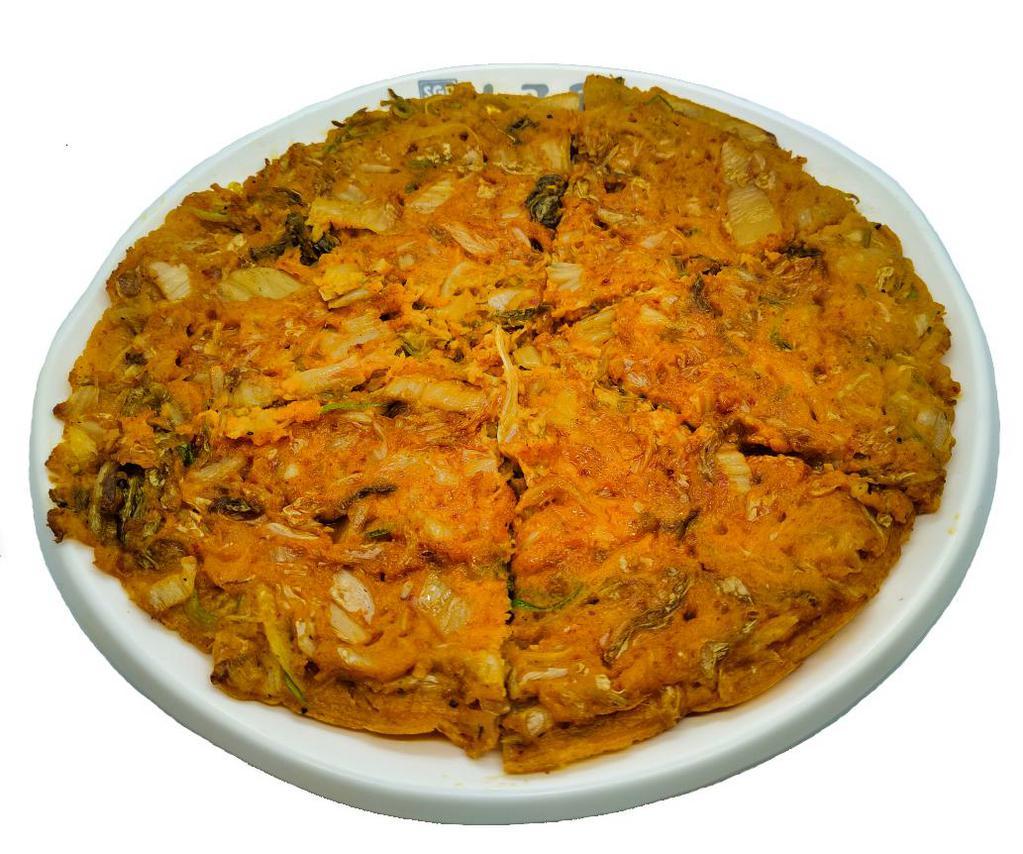 3. Kimchi Pancake · Crispy Korean-style pancakes with kimchi and scallion.  
