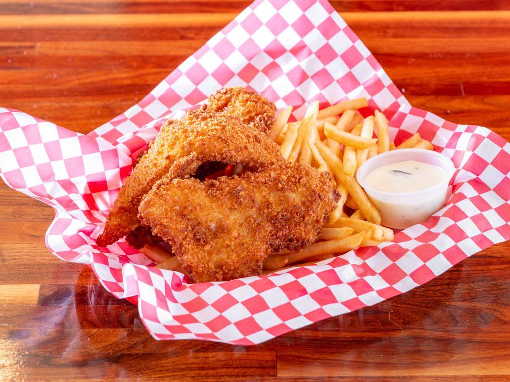 Fish & Chips · 3 pieces.