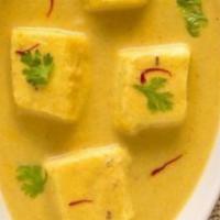 Shahi Panneer. · Paneer cubes cooked in cashews and spices gravy.