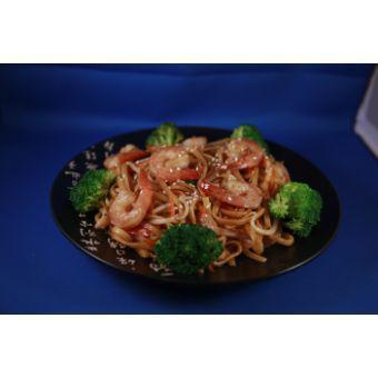 Low Mein · Your choice of protein wok tossed with egg noodles (or rice noodles), carrots, bean sprouts, broccoli and onions in our tangy Low Mein sauce.