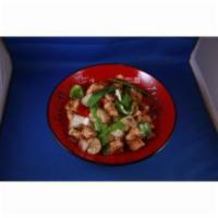 Teriyaki Pepper · Sweet teriyaki pepper sauce with snow peas, water chestnuts, bell peppers and onions.