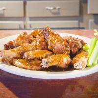 Chicken Wings (Traditional) · Crispy, juicy all-natural wings fried to perfection and tossed in any of our signature sauce...