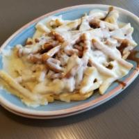 Disco French Fries · With melted mozzarella cheese and brown gravy.