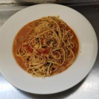 Linguini Clam Sauce · Linguini tossed in red or white clam sauce