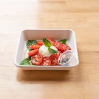 Caprese Salad · Fresh Tomatoes, Bufala Mozzarella Cheese, Fresh Basil, Extra Virgin Olive Oil (No Greens)