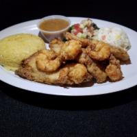 Triple Sabor Dish · Choose 3 options from traditional dishes. Served with rice, beans, potato salad and cucumber...