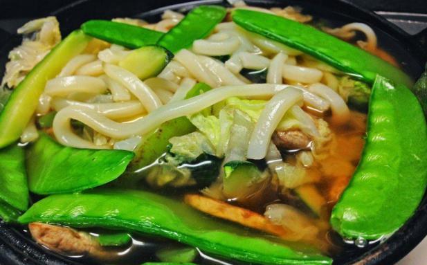Vegetable Udon · 6 kinds of vegetable with noodles in soup.