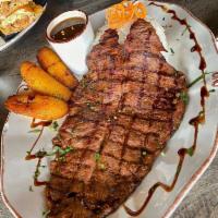 Ranchera Asada · USDA prime flap steak, seasoned with our signature citrus marinade.