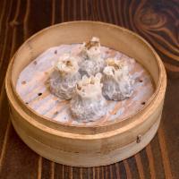 Shanghai Sticky Rice ShaoMai · 4 pieces. Pork, shiitake mushrooms and sticky rice.