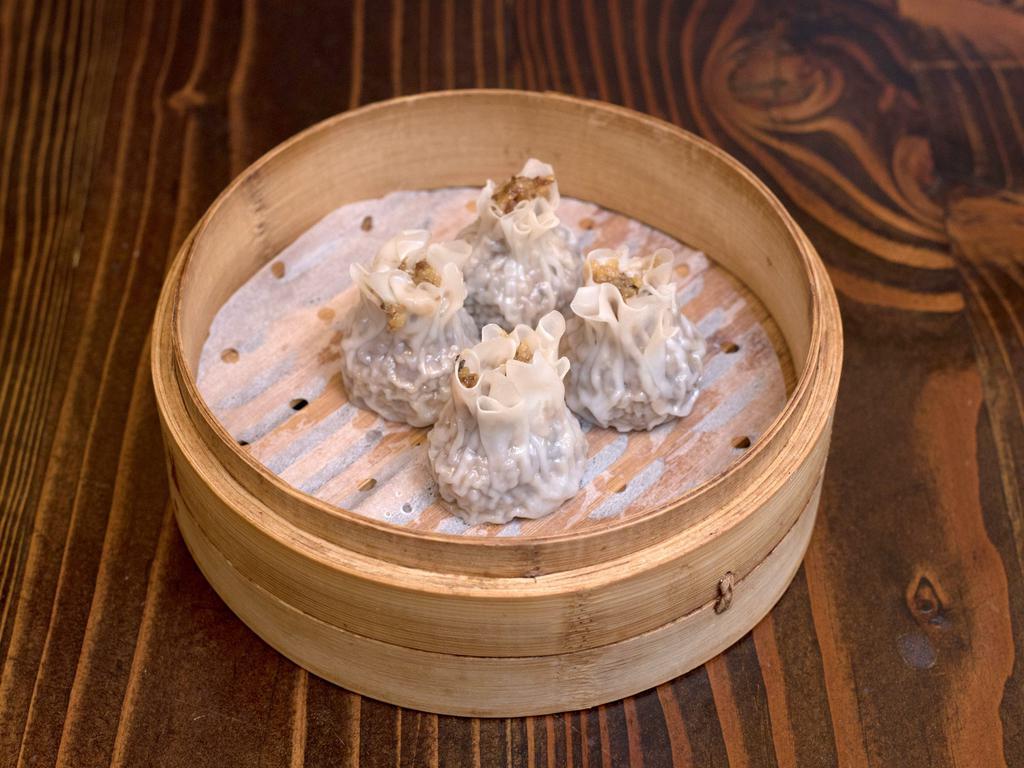 Shanghai Sticky Rice ShaoMai · 4 pieces. Pork, shiitake mushrooms and sticky rice.