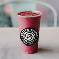 Berry Nutritious · Strawberry, Blueberry, bananas, apple juice.