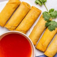 Egg Roll  · 2 pieces. Crispy dough filled with minced vegetables. 