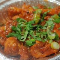 Chicken Manchuria · Boneless chicken marinated in a spiced batter, deep fried and tossed in house made Manchuria...