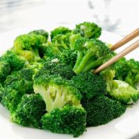 Broccoli Delight · Broccoli and onions stir fry in house sauce. Served with steam rice. (Gluten-free) 