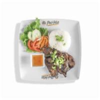 R24. Grilled Lemongrass Pork Chop Rice Plate · 