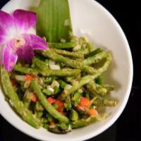 3. Five Spice Green Beans · Lightly battered and fried to a crispy, tossed in our signature 5 spice seasoning.