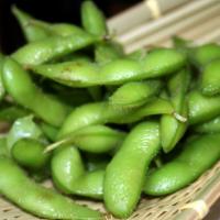 16. Edamame · Steamed soy beans with lightly salted.
