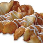 Cinnamon Twists · Our famous twists, rolled in a brown and white sugar cinnamon mixture and topped with a delicious powdered sugar glaze.
