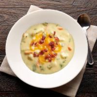 Irish Potato Soup · Once a soup du jour, our creamy Irish Potato Soup has returned to our menu. Raise your spoon...