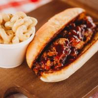 Pulled Pork Sandwich · Slow cooked in our smokers.