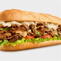 Philly Cheese Steak · Steak, grilled onion, grilled pepper, mushrooms and white sauce.