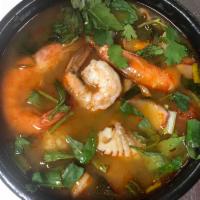 Tom Yum · Seafood sour soup.