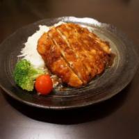 Tonkatsu · Deep fried breaded pork with shredded cabbage salad. No rice.  