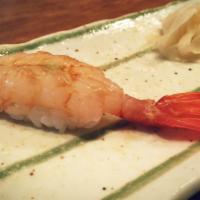 2 Botan Ebi · Jumbo sweet shrimp.