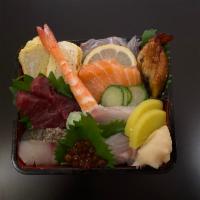 Kaisen Donburi  · Assorted regular sashimi over sushi rice 