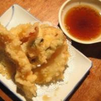 Shrimp and Vegetable Tempura · Assorted deep fried Japanese vegetables and shrimp.