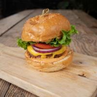 The Cocinita Burger · Tomato, red onions, lettuce & Cocinita sauce.
All burgers come with: vegan 