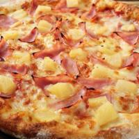 Hawaiian Pizza · Classic crust with pineapple, ham and mozerella cheese