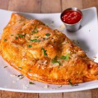 Meat Calzone · Pepperoni, sausage.