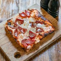 Whole Pepperoni Pizza · San marzano tomato sauce, mozzarella, hand cut pepperoni, oregano
