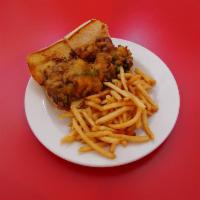 Colorado Cheese Steak · Shved beef, grilled onions, and jalapeno peppers smothered with cheddar cheese on a hoagie r...