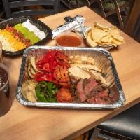 Large Fajita Pack · Feeds 5- 8 people. Mix and match protein- grilled steak, grilled chicken or grilled portabel...